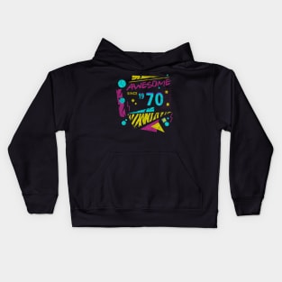 Awesome Since 1970-70’s Birthday Celebration, 41st Birthday Kids Hoodie